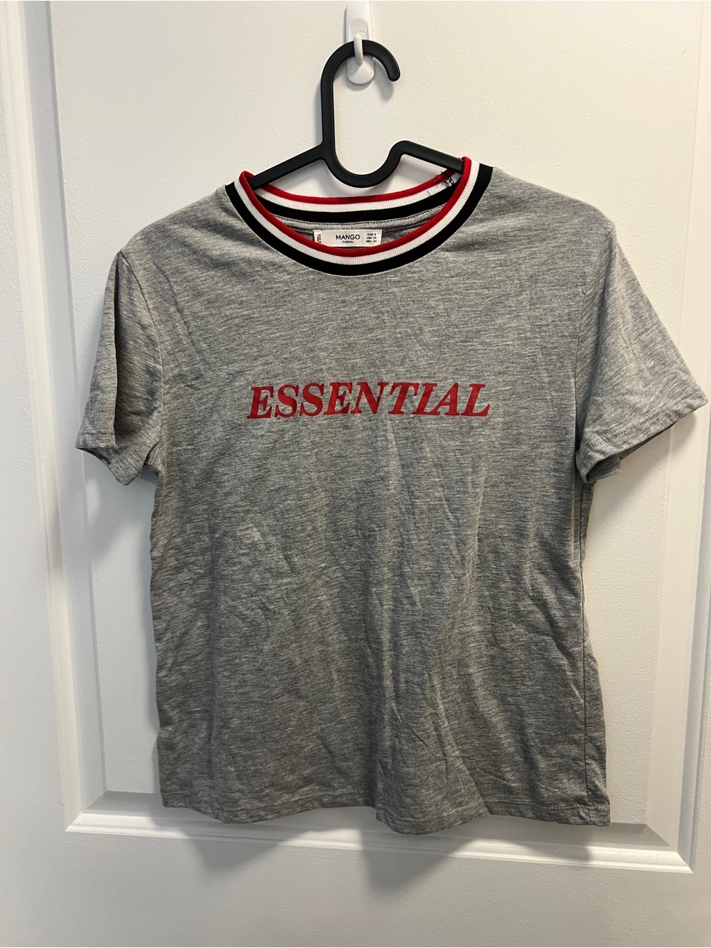Mango Grey Tee with Red Lettering